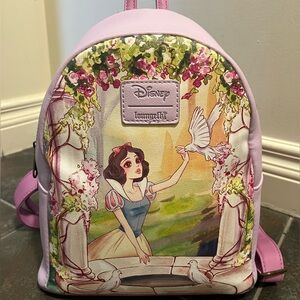 Loungefly x Disney Snow White Mini Backpack Floral Garden Princess Bag